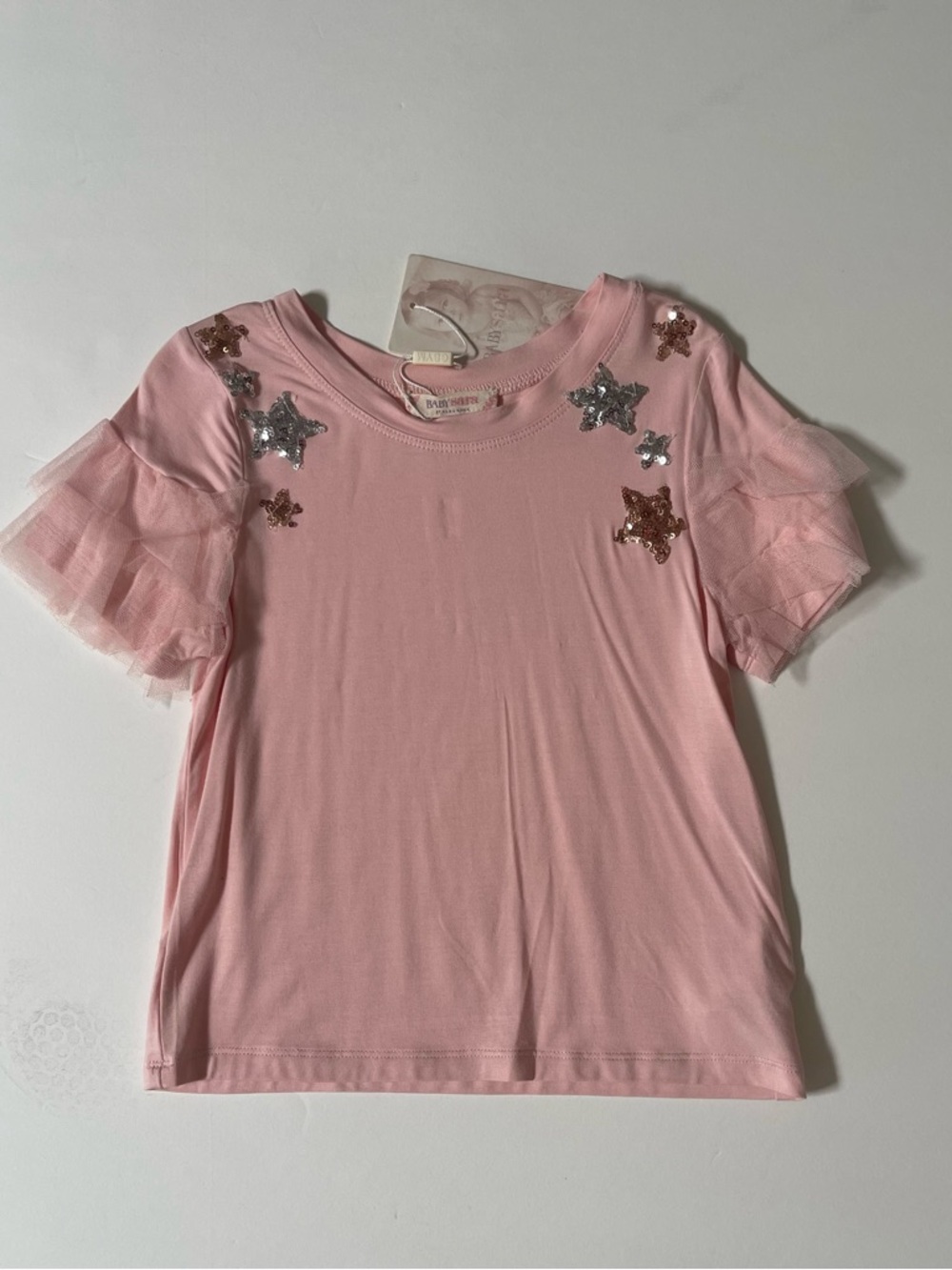 Pink Tulle Star Embellished Skirt Set - Picture 5 of 8